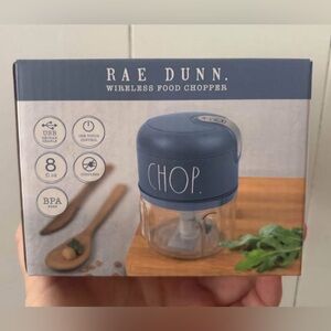 Rae Dunn Blue Small Wireless Food Chopper